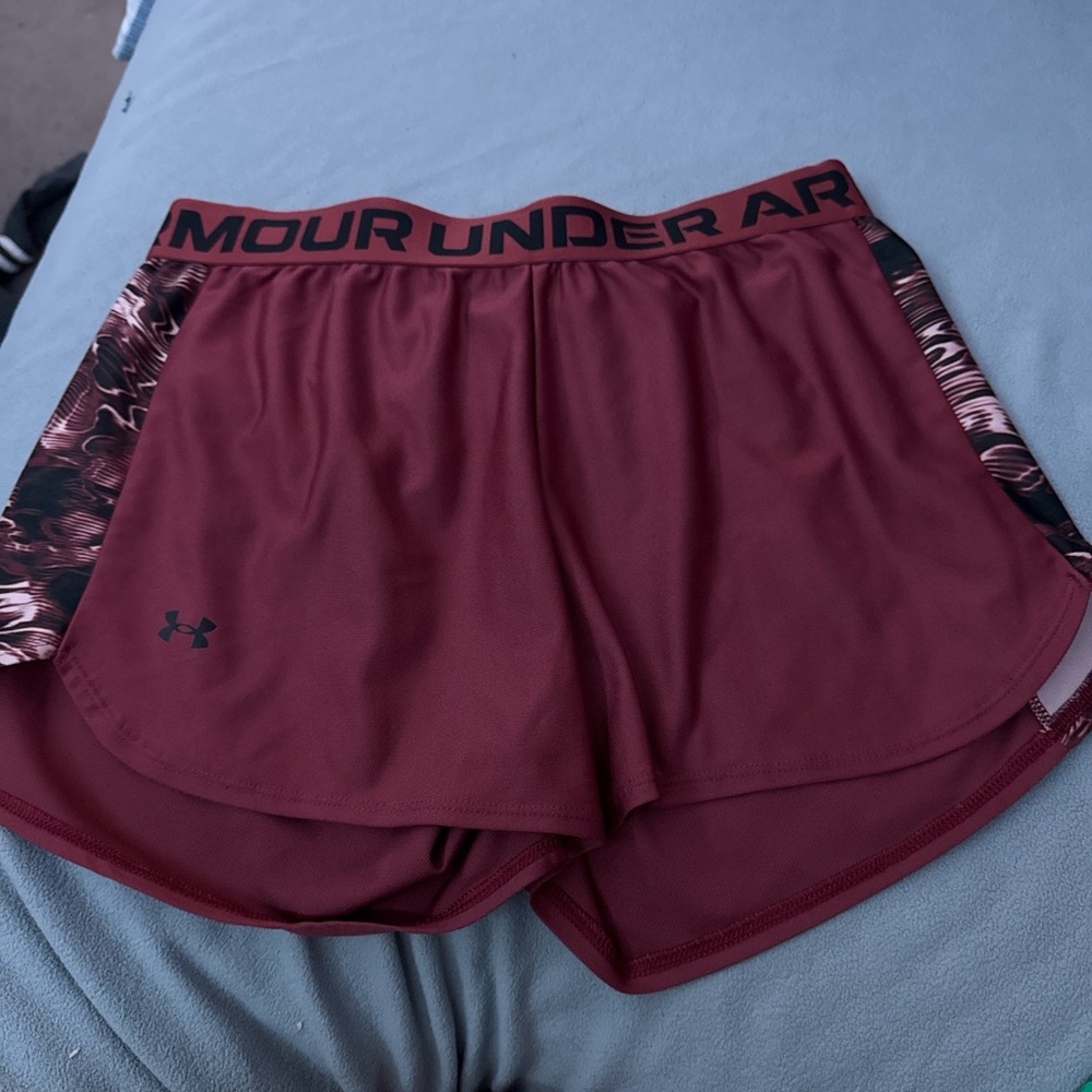 Burgundy Under Armour Shorts